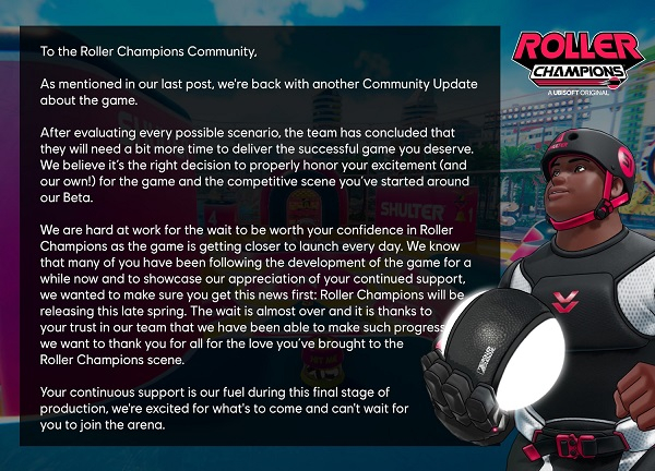 Ubisoft's sports arcade game Roller Champions will be delayed until "late  spring". - Tech News Space